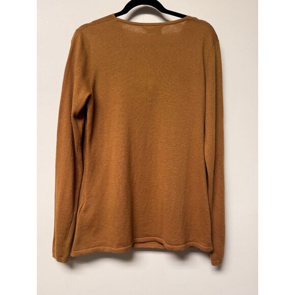 NWT - ROYAL ROBBINS Westlands Cowl Neck SeaWool Sweater, Caramel, Sz L - Picture 5 of 11